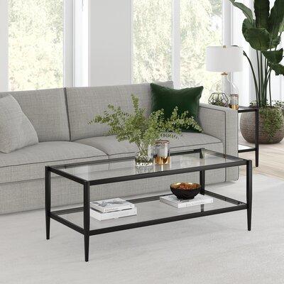 Get The Three Posts Montclair Coffee Table W Storage Table Base Glass Metal In Blackened Bronze Size 45 L X 20 W X 17 H Wayfair From Wayfair Now Accuweather Shop