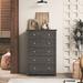 Wade Logan® Tevrat 5 Drawers 31.1" W Dresser Wood in Gray | 47 H x 31.1 W x 16.8 D in | Wayfair 702EF435C8BE48A9A06C126D4736DBA3