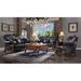 Lark Manor™ Caruthers 70" Faux Leather Rolled Arm Loveseat Faux Leather in Black | 46 H x 71 W x 44 D in | Wayfair 8A76823BF29641A080731FCED8954E0E