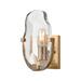 House of Hampton® Loranger 1-Light Dimmable Cafe Bronze Armed Sconce Glass/Metal in Brown | 11 H x 6 W x 4 D in | Wayfair