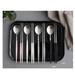 Orren Ellis Evea 4 Piece 18/10 Flatware Set, Service for 1 Stainless Steel/Plastic in Pink | Wayfair 0248B73C3CB14287A4CCE07CBF28857E