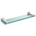 Orren Ellis Haranu Bracket Shelf Glass/Metal in Gray | 2 H x 22 W x 5.7 D in | Wayfair 44D07B6B16B849E3B352F4496FFE7109