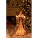 The Holiday Aisle® Angel w/ Skirt Tree Topper Fabric in Brown | 14 H x 10 W x 7 D in | Wayfair 38C1EAE039B9439588B39E9F720E51AF