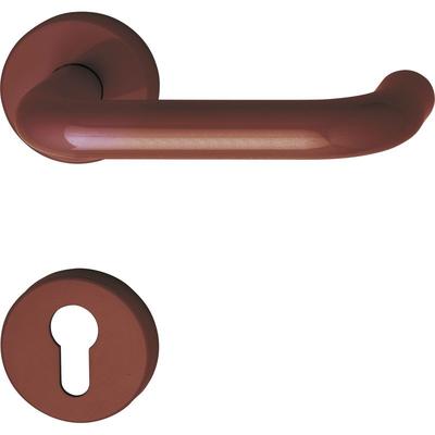 Türbeschlag 111.20 r Türgriff für Innentür auf Rosette pz rubinrot Image