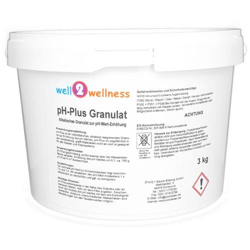well2wellness pH Plus Granulat / pH Heber Granulat 3,0 kg