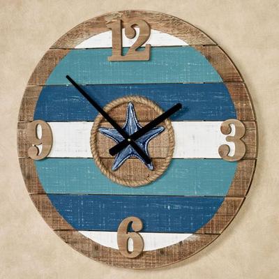 La Mer Wall Clock Blue , Blue