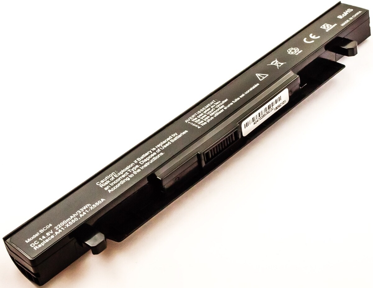 AGI Akku für Asus R510LAV-XX843H Li-Ion 14,4 Volt 2200 mAh schwarz Image