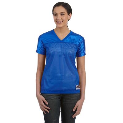 Augusta Sportswear 250 Women's Junior fit Stadium Replica Football Jersey T-Shirt in Royal Blue size 2XL | Polyester