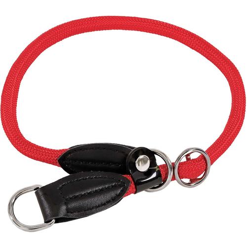 Hundehalsband Retrieverhalsband Dressurhalsband Rot Länge 45 cm, Durchmesser 1 cm – rot – Lionto
