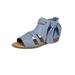 Wide Width Women's The Annika Shootie by Comfortview in Chambray (Size 9 1/2 W)