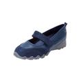 Wide Width Women's CV Sport Basil Sneaker by Comfortview in Navy (Size 10 W)