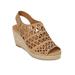 Wide Width Women's The Karen Espadrille by Comfortview in Natural (Size 8 1/2 W)