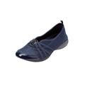 Wide Width Women's CV Sport Greer Slip On Sneaker by Comfortview in Navy (Size 8 W)