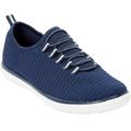 Extra Wide Width Women's CV Sport Ariya Slip On Sneaker by Comfortview in Navy (Size 8 WW)