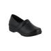 Extra Wide Width Women's Lyndee Slip-Ons by Easy Works by Easy Street® in Black (Size 9 1/2 WW)