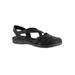 Extra Wide Width Women's Garrett Sandals by Easy Street® in Black (Size 7 1/2 WW)