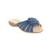 Extra Wide Width Women's The Abigail Sandal by Comfortview in Denim (Size 10 1/2 WW)