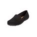 Extra Wide Width Women's The Milena Moccasin by Comfortview in Black (Size 12 WW)