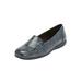 Extra Wide Width Women's The Leisa Flat by Comfortview in Navy (Size 11 WW)