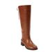 Women's Charleston Wide Calf Boot by Comfortview in Luggage (Size 8 1/2 M)