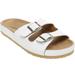Women's The Maxi Footbed Sandal by Comfortview in White (Size 8 1/2 M)