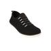 Extra Wide Width Women's CV Sport Ariya Slip On Sneaker by Comfortview in Black (Size 8 WW)