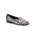 Extra Wide Width Women's Liz Flats by Trotters® in Black Multi (Size 11 WW)