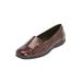 Women's The Leisa Slip On Flat by Comfortview in Dark Berry (Size 7 1/2 M)