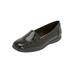 Extra Wide Width Women's The Leisa Slip On Flat by Comfortview in Black (Size 9 WW)