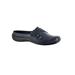 Wide Width Women's Holly Slide by Easy Street® in Navy (Size 8 W)