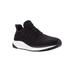 Wide Width Women's Tour Knit Running Shoe by Propet in Black (Size 8 W)