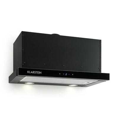 Klarstein - Vinea Unterbau-Dunstabzugshaube Flachschirmhaube 60cm schwarz