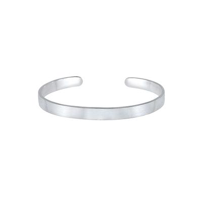 KUZZOI - Herren Basic Bangle Matt 925 Silber Herrenschmuck 1 ct