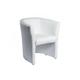 Meubletmoi - Fauteuil cabriolet blanc en simili design contemporain - cabri