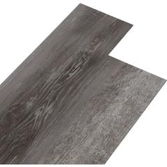 Vidaxl - pvc Flooring Planks 4.46 m² 3 mm Striped Wood Grey