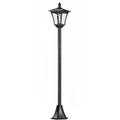 Lampione da Giardino Led a Energia Solare Nero 160 cm