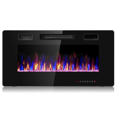 Costway 36 Inch Ultra Thin Wall Mounted Electric Fireplace