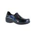 Wide Width Women's Bind Slip-Ons by Easy Works by Easy Street® in Iridescent Patent Leather (Size 11 W)