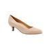 Women's Kiera Pumps by Trotters® in Nude Leather (Size 9 1/2 M)