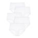 Plus Size Women's Cotton Brief 5-Pack by Comfort Choice in White Pack (Size 9) Underwear