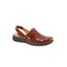 Wide Width Women's Salina Woven Mules by SoftWalk® in Rust (Size 8 1/2 W)