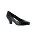 Wide Width Women's Fabulous Pump by Easy Street® in Black Croc (Size 7 1/2 W)