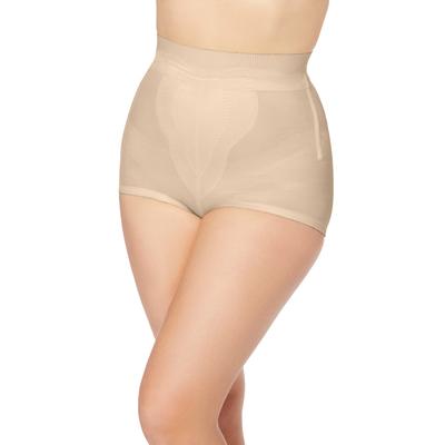 Plus Size Women's Firm Control High-Waist Brief by Rago in Beige (Size 3XL) Body Shaper