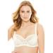 Plus Size Women's Lace-Trim Underwire Bra by Amoureuse in Ivory (Size 40 DD)