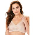 Plus Size Women's Glamorise® Magic Lift® Medium-Impact Wireless Sport Bra 1005 by Glamorise in Cafe (Size 46 DD)