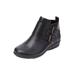 Wide Width Women's The Amberly Shootie by Comfortview in Black (Size 7 1/2 W)