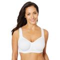 Plus Size Women's Underwire Microfiber T-Shirt Bra by Comfort Choice in White (Size 52 B)