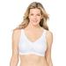 Plus Size Women's Glamorise® Magic Lift® Medium-Impact Wireless Sport Bra 1005 by Glamorise in White (Size 38 G)