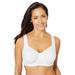 Plus Size Women's Underwire Microfiber T-Shirt Bra by Comfort Choice in White (Size 40 C)