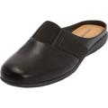 Wide Width Women's The Sarah Slip On Mule by Comfortview in Black (Size 8 W)